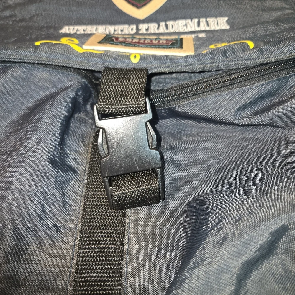Vintage Bonjour Authentic Trademark Genuine Black Sport Backpack‎
